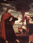 HOLBEIN, Hans the Younger Noli me Tangere (detail th oil painting on canvas